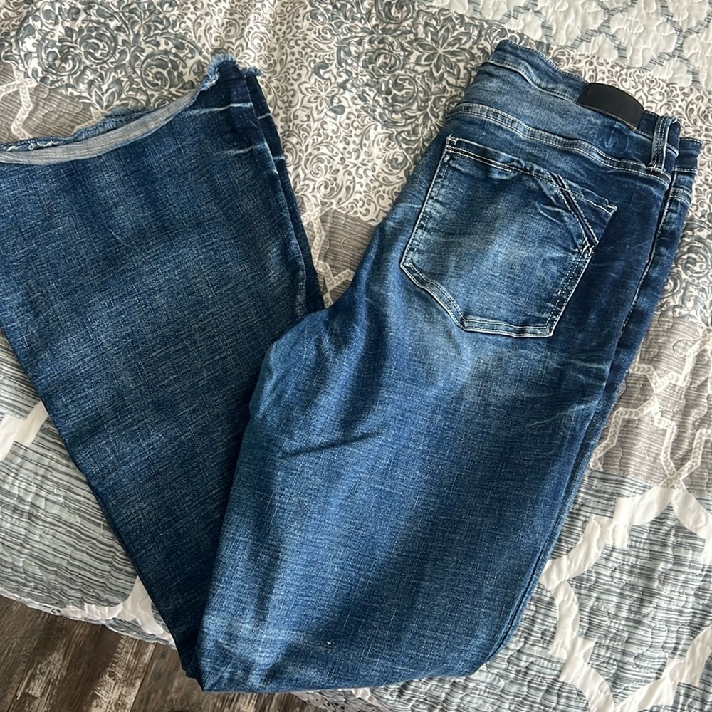 Buckle Black super flare jeans size 31x32 fit no. 75